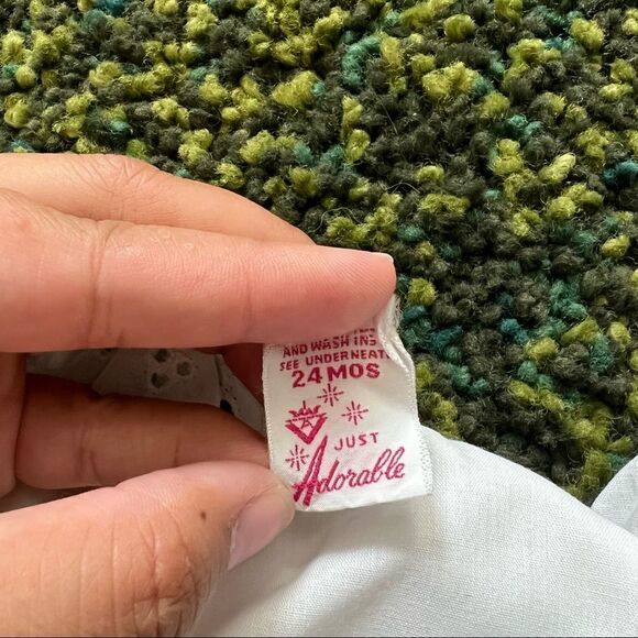 Vintage Just Adorable Baby Girl Dress with Roses 24M - Picture 7 of 7